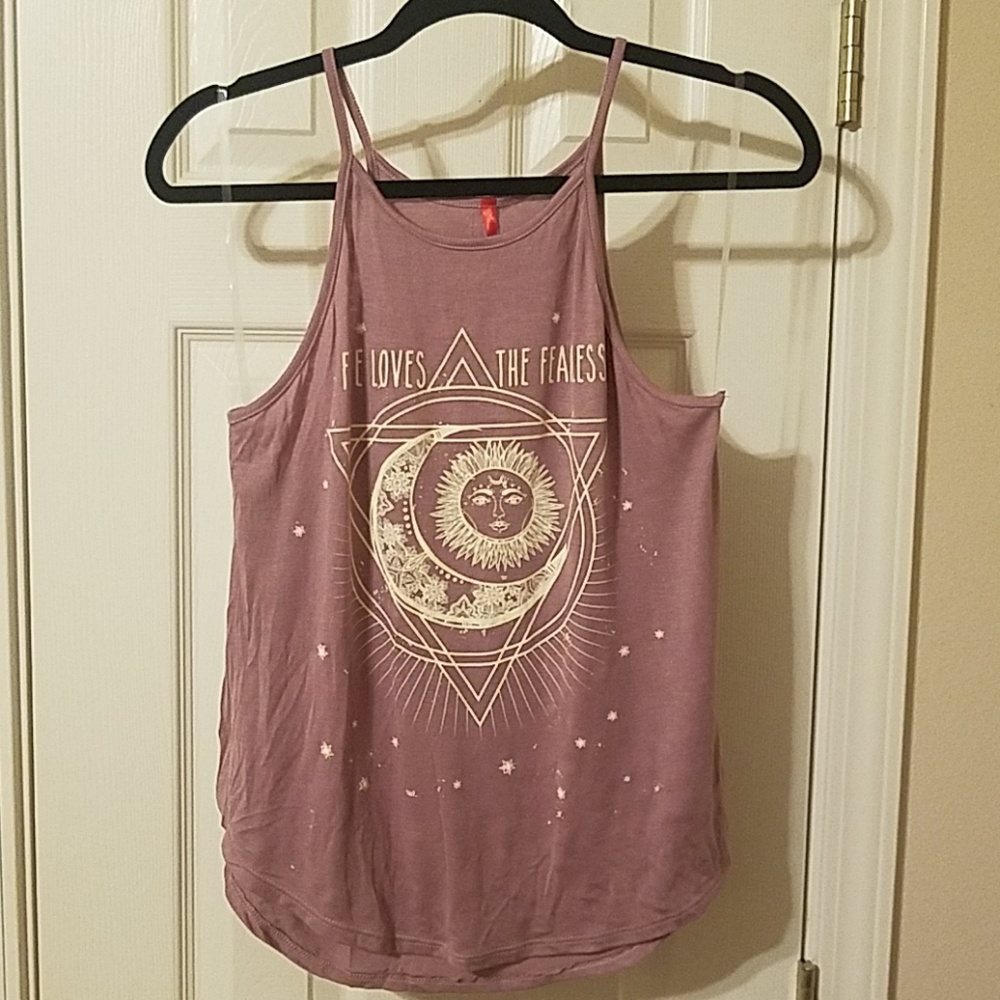 Mauve colored tank